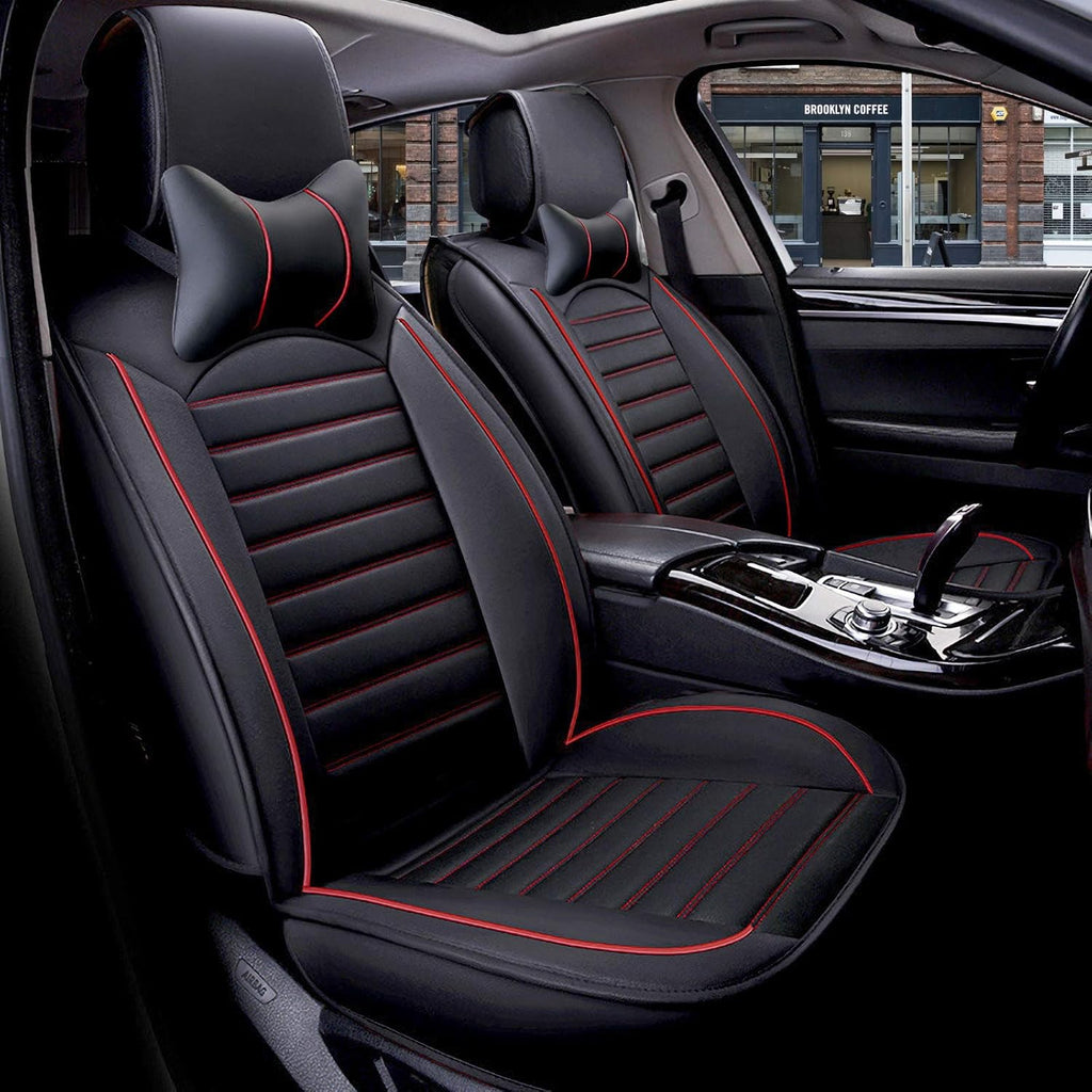 Leather Car Seat Covers Full Set Waterproof Universal P186