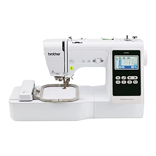 Sewing and Embroidery Machine, 80 Designs, 103 Built-In Stitches, Computerized, 4" x 4" Hoop Area, 3.2" LCD Touchscreen Display, 7 Feet L31732