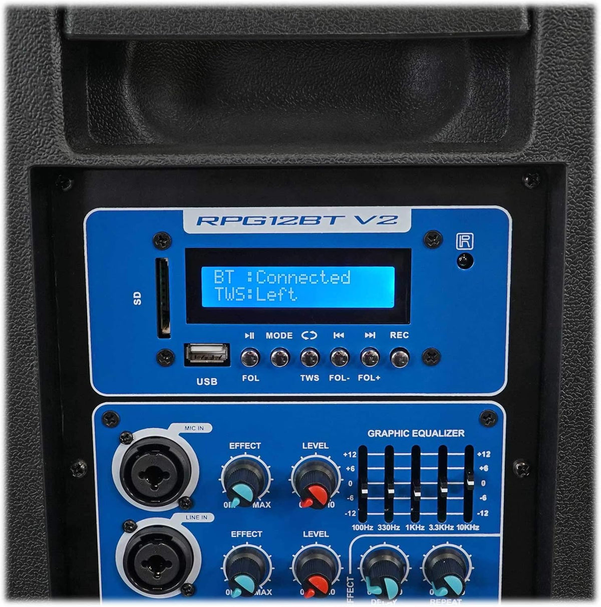 12 Active Bluetooth DJ Speakers with Stands and Cables D986