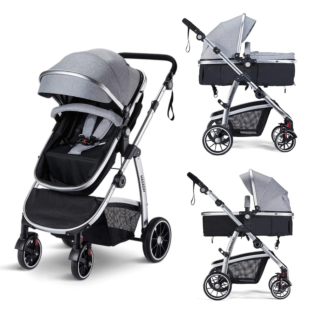 Beige Reversible Seat Stroller with Canopy U57180