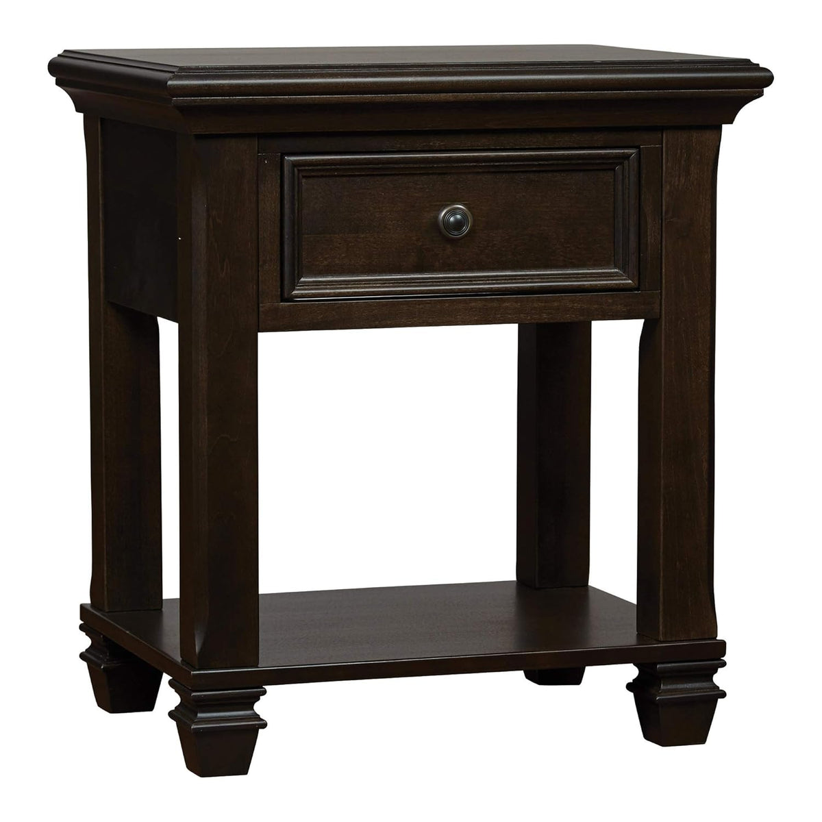 1 Drawer Pure White Nightstand E18549