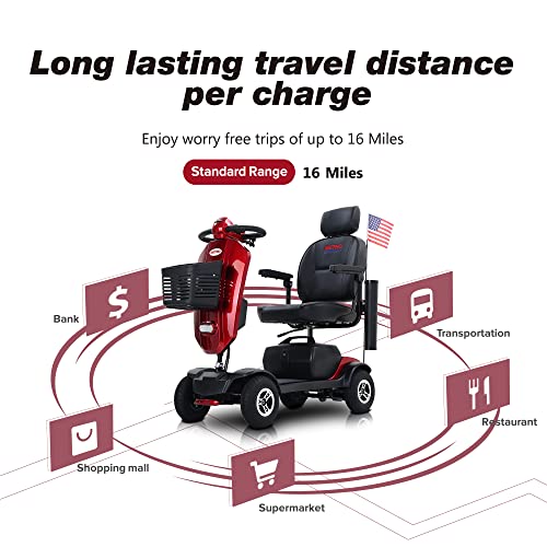 Compact 4 Wheel Mobility Scooter O702