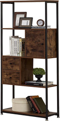 4-Tier Storage Bookshelf with Drawers T9748