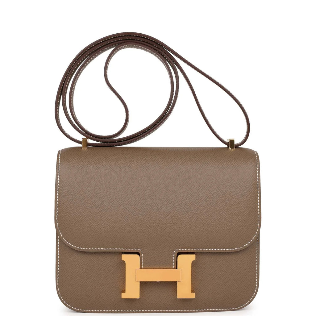 Etoupe Epsom Leather Shoulder Bag N637790