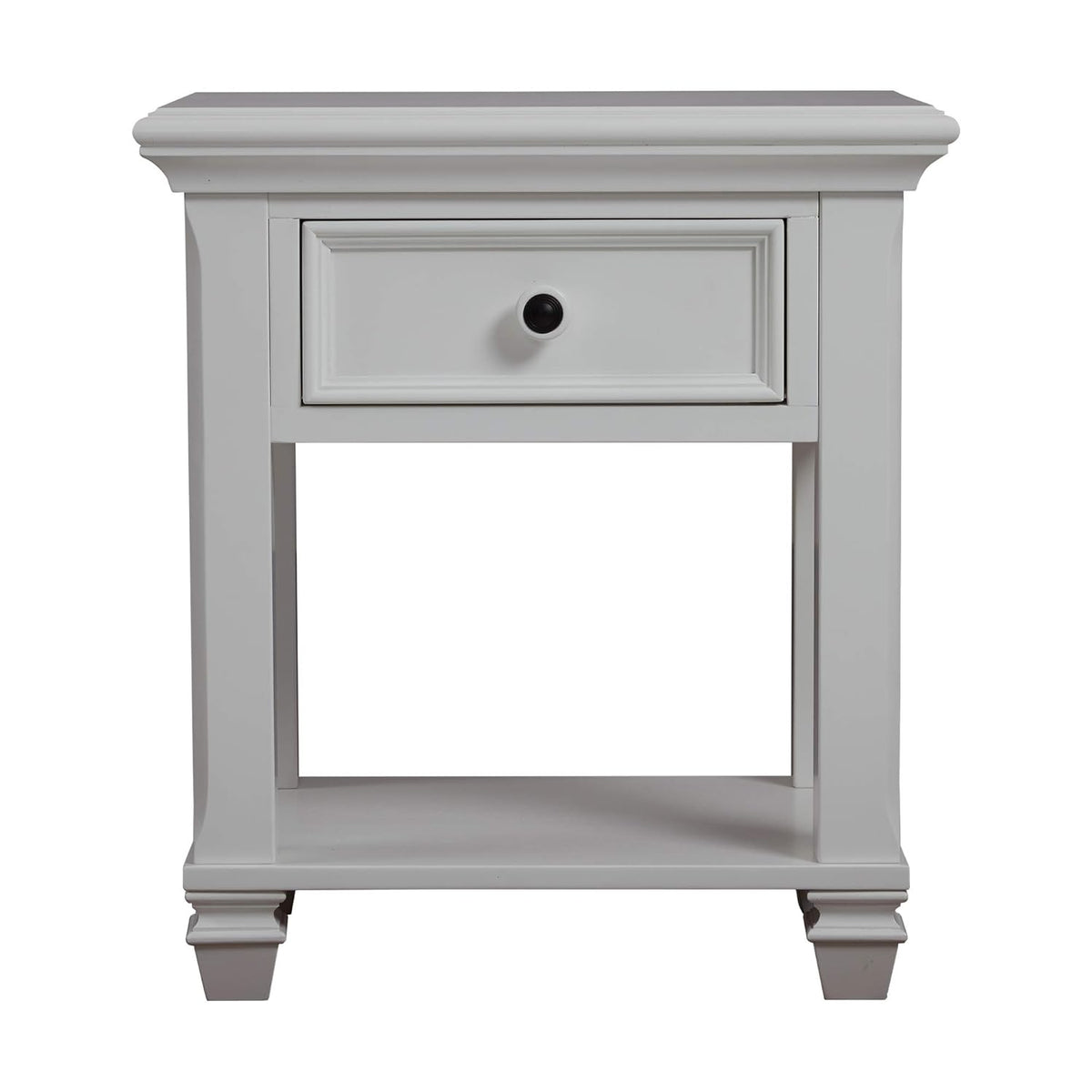 1 Drawer Pure White Nightstand E18549