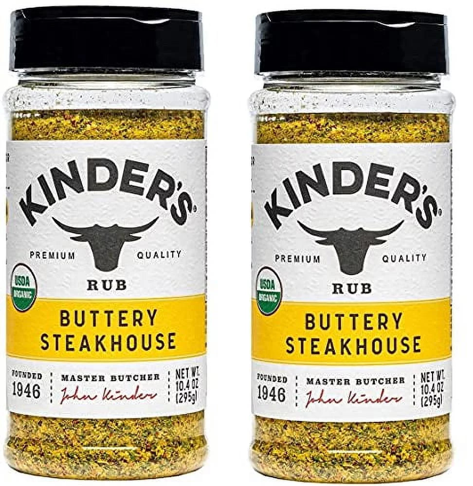 Organic Buttery Steakhouse Seasoning Rub, 10.4 Ounce (2 Pack) F176280