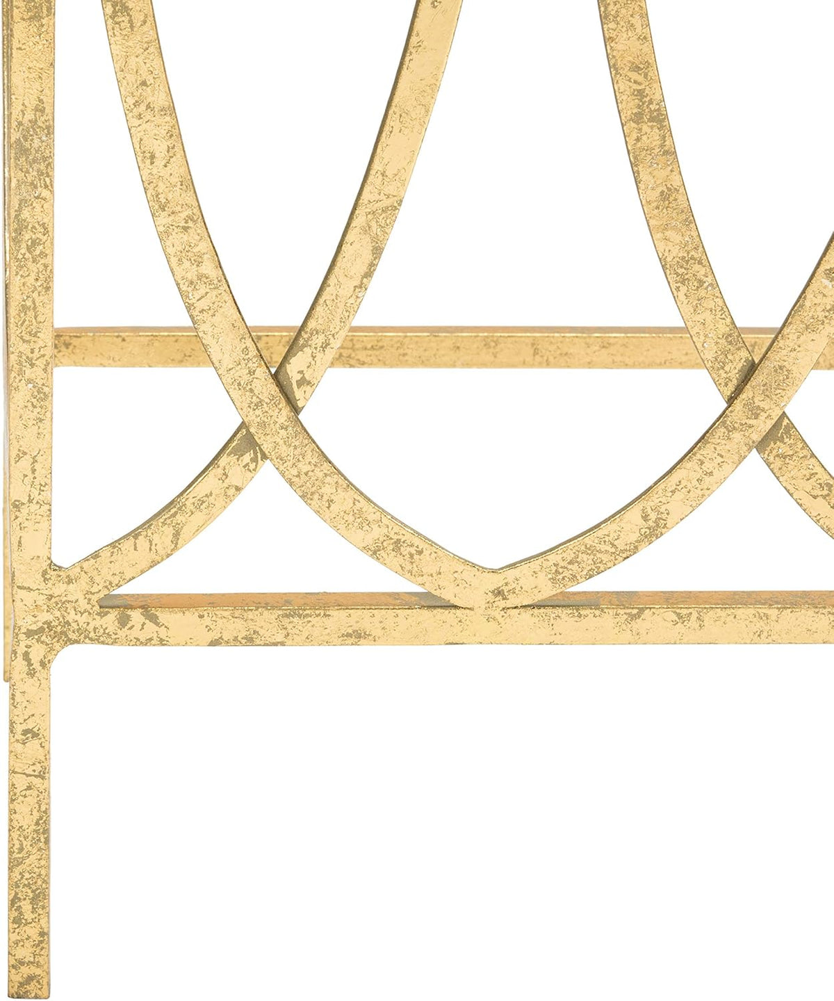 Gold Foil and Glass Console Table G1575