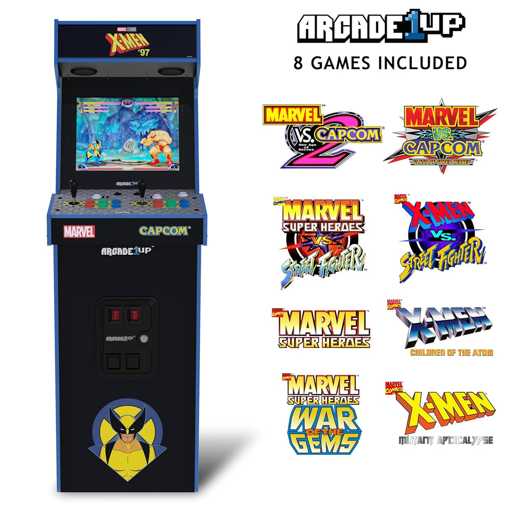 Over 5-Foot-Tall Deluxe Arcade Machine with Over 8 Classic Games N75822