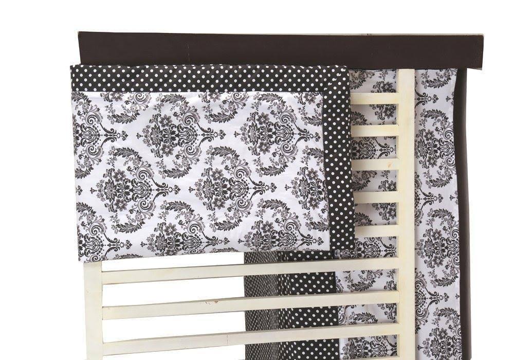 White/Black 10 PC Crib Set S4356