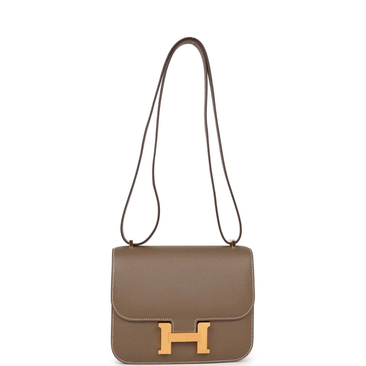 Etoupe Epsom Leather Shoulder Bag N637790