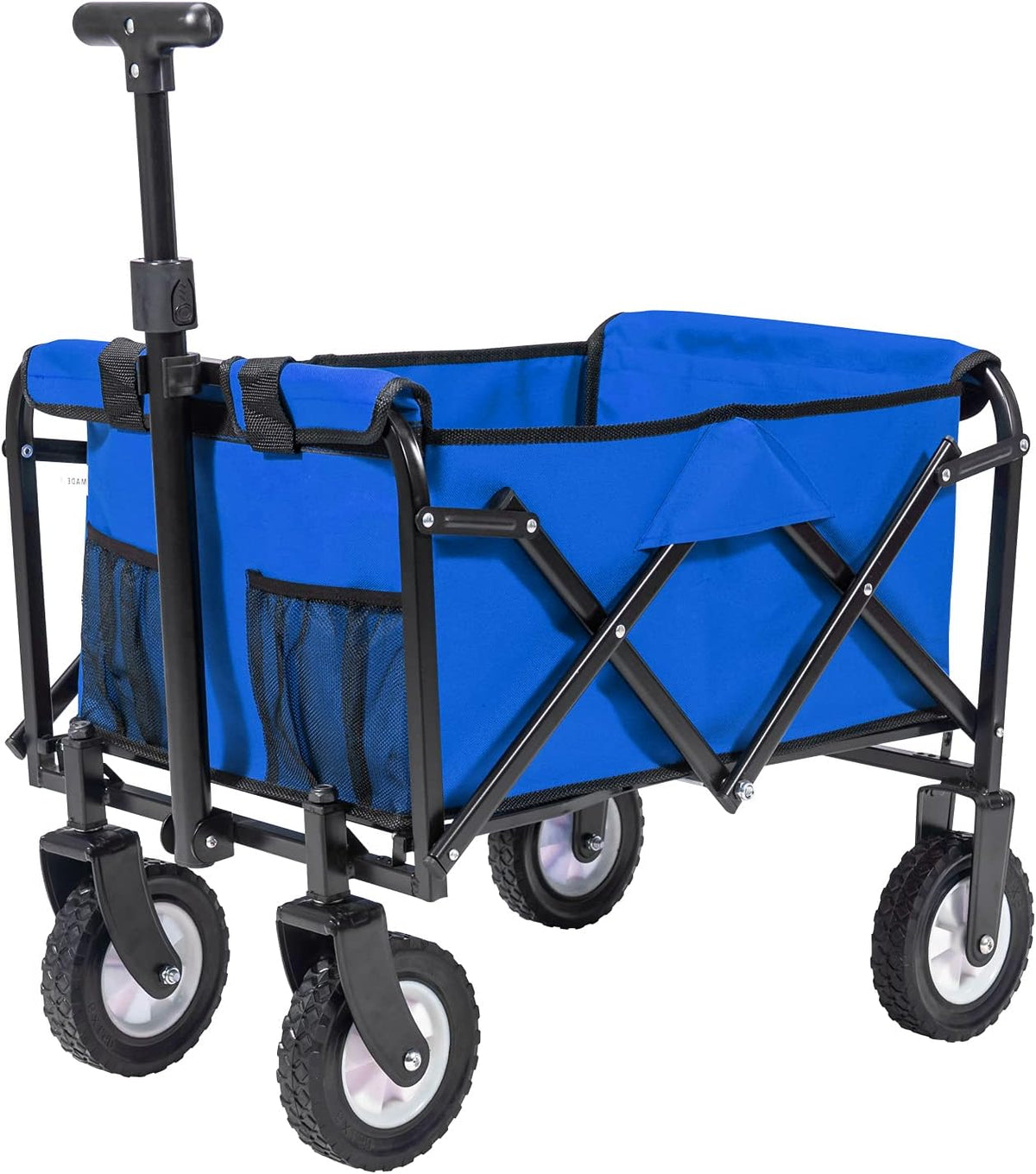 Collapsible Folding Wagon Utility Pull Cart Blue C421293