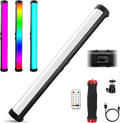 RGB Led Video Light Stick Wand, 2600-12000K Portable Studio Photography Lighting, 4000mAh Rechargeable Battery, 15 Lights Effects U36641