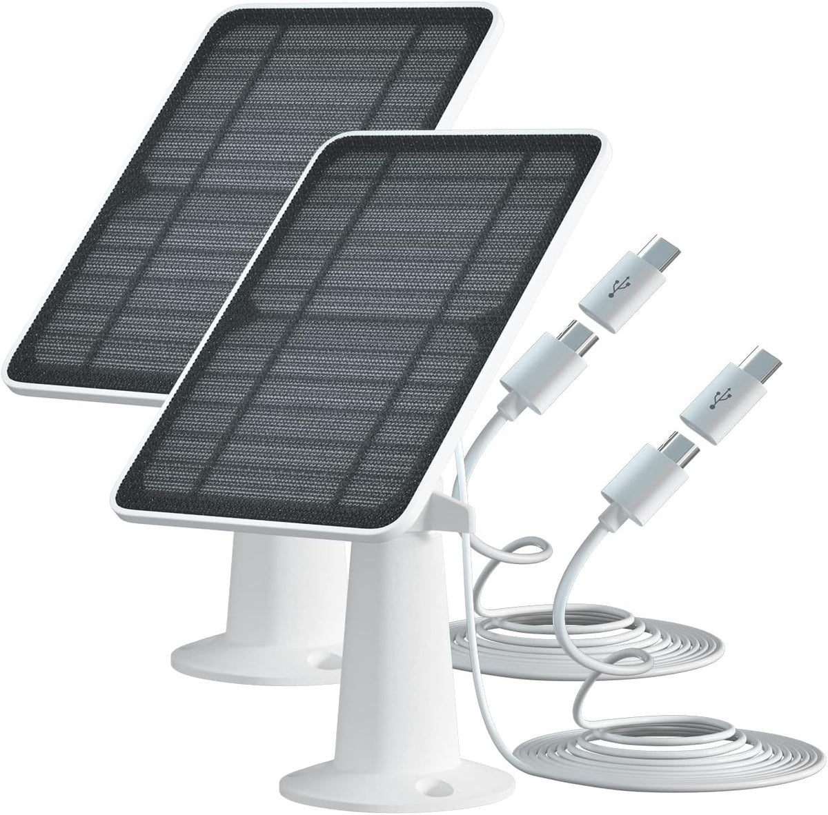2 Pack 5V 4W Waterproof Solar Panel Kit for Security Camera P3125