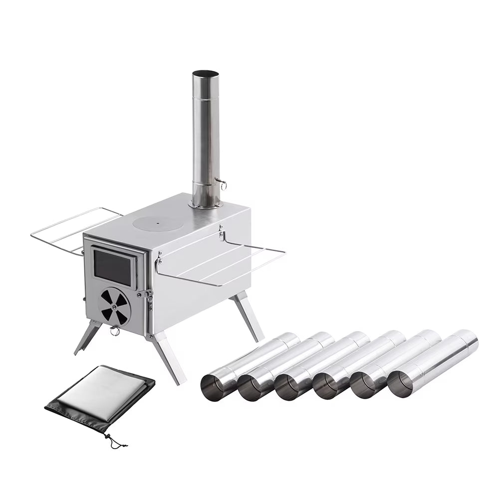 Portable Wood Burning Tent Stove 304 Stainless Steel J2769