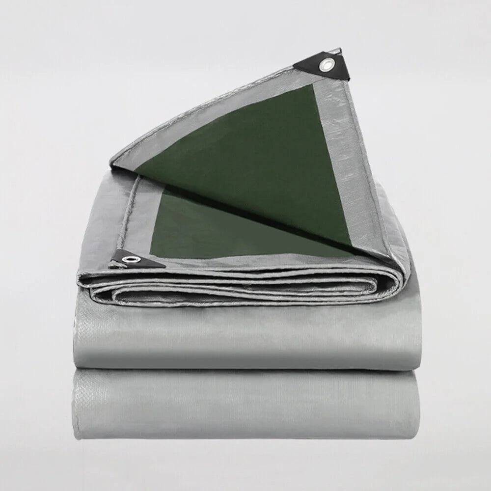 Gray Waterproof Heavy Duty Tarpaulin 13x19.6ft C7345