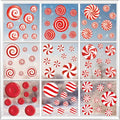 Glitter Blue Snowflake Window Clings H289