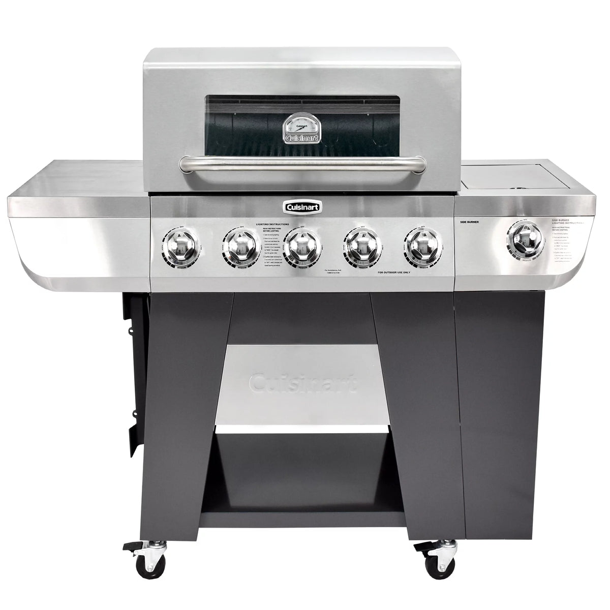 Five-Burner Propane Gas Grill with Side Burner K32815