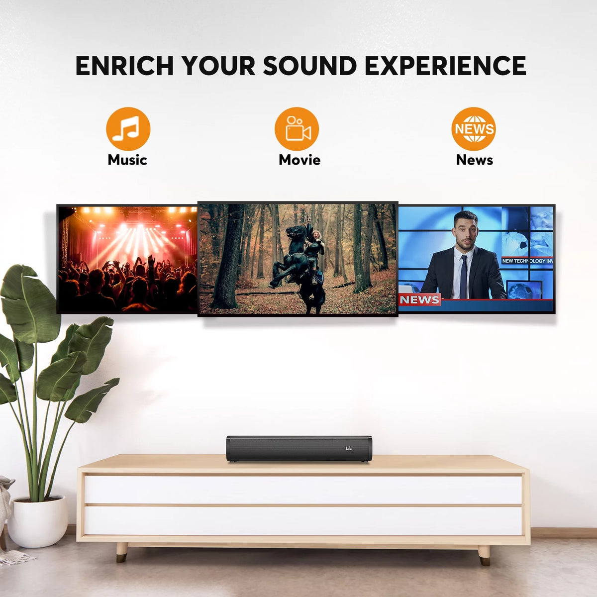 2.1CH Sound Bar with Built-in Subwoofer N1879