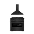 36 in. Gas Range and Range Hood Q4571