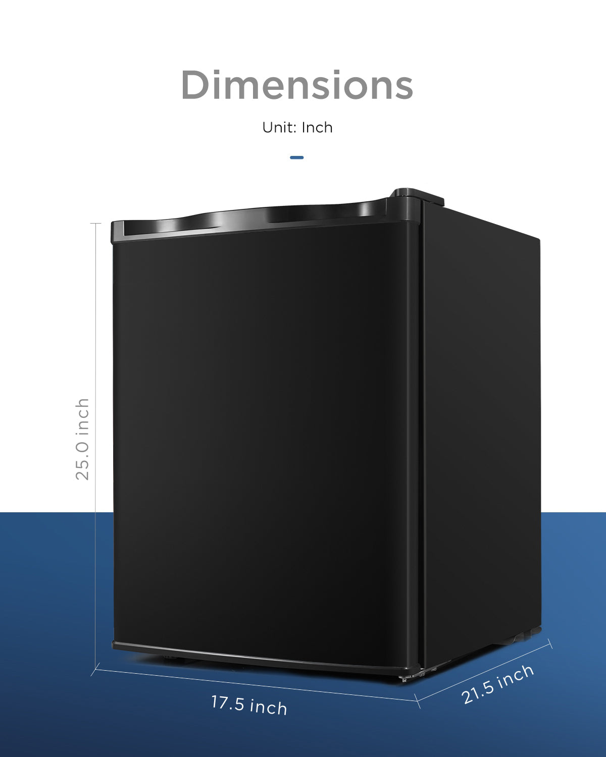 2.1 Cu ft Upright Freezer O77048