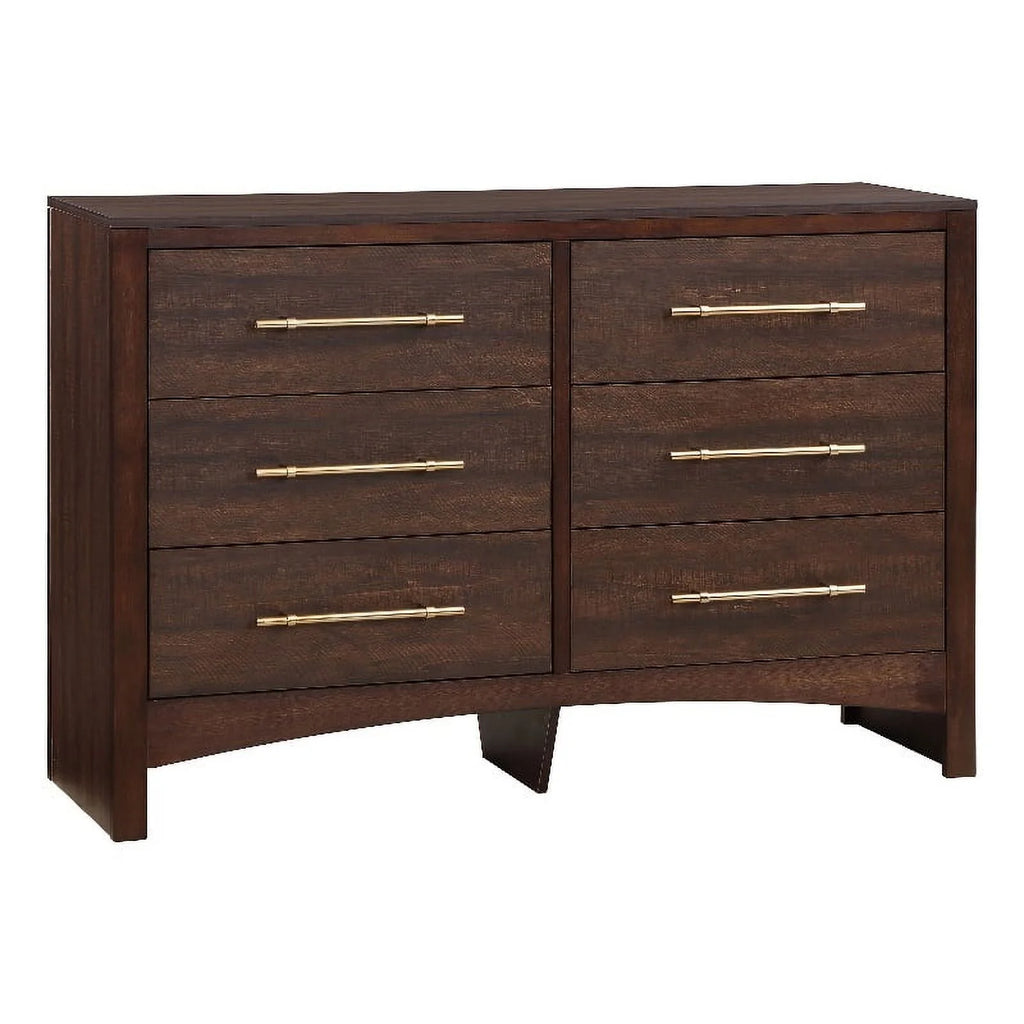 Contemporary Wood 6-Drawer Dresser U54920