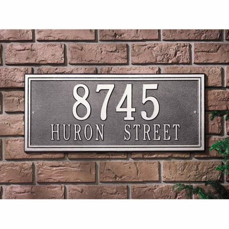 Antique Brass Address Plaque K358664
