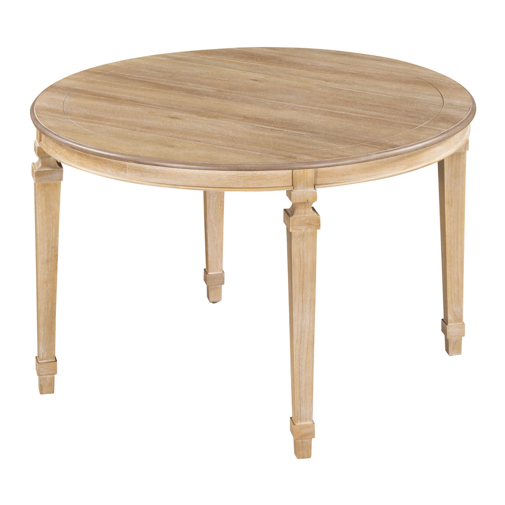 Round Dining Table Set for 4, 5-Piece Solid Wood V20389