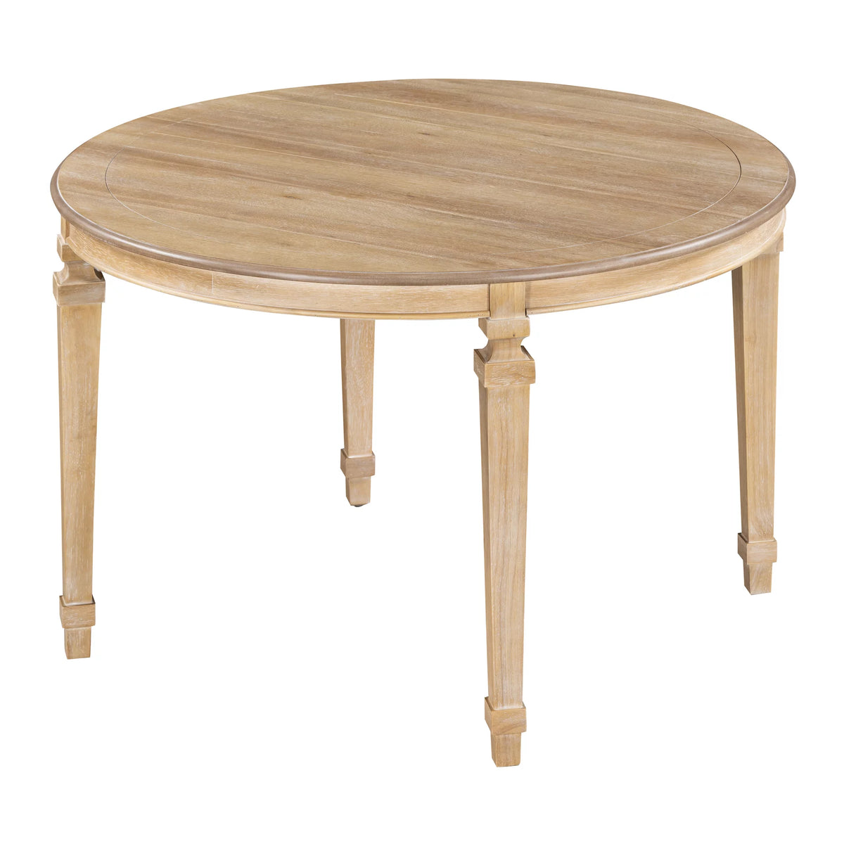 Round Dining Table Set for 4, 5-Piece Solid Wood V20389