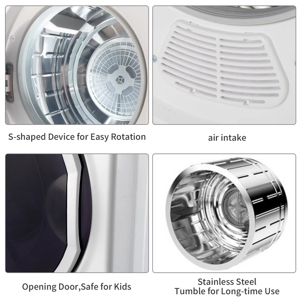 1.5 cu. ft. Compact Electric Dryer, White P7454