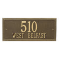 Antique Brass Address Plaque K358664