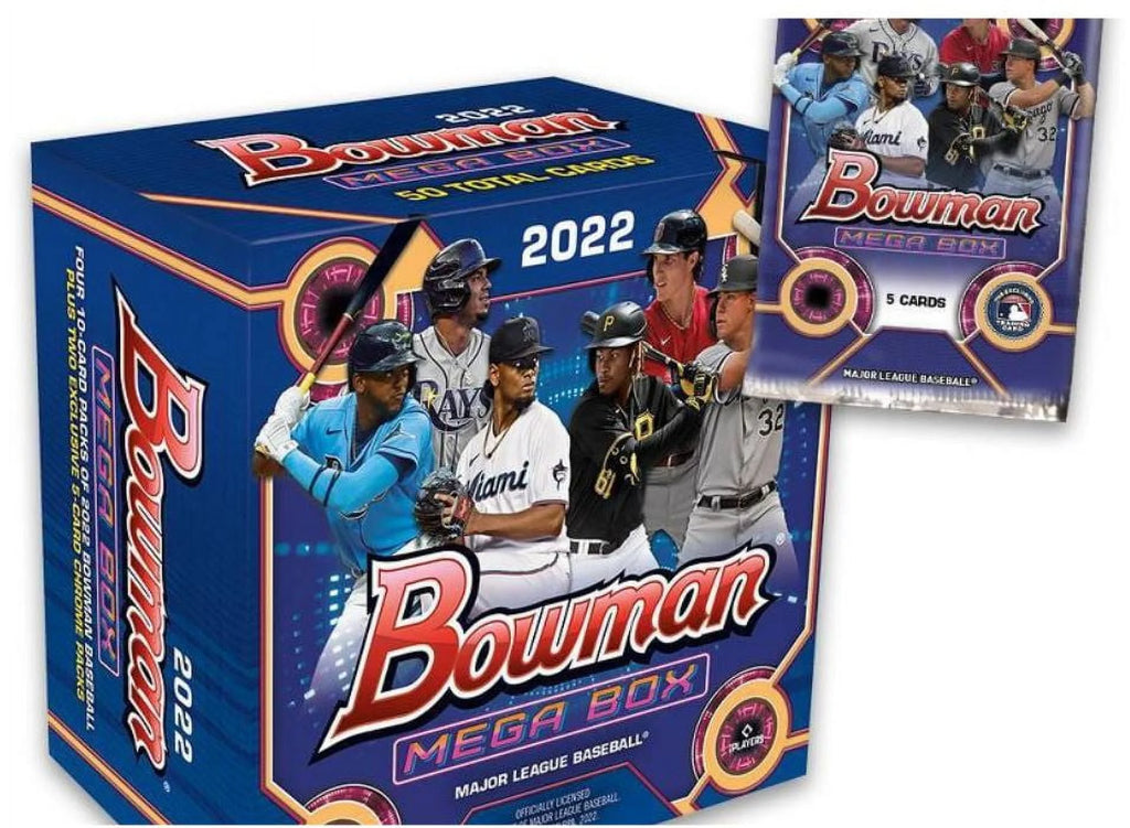 2022 Topps MLB Bowman Baseball Trading Card Mega Box D4535