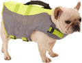 Green XL Dog Life Jacket with Rescue Handle X5376