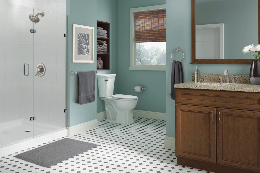 5-Spray Single Handle Shower Faucet in Stainless Y29664