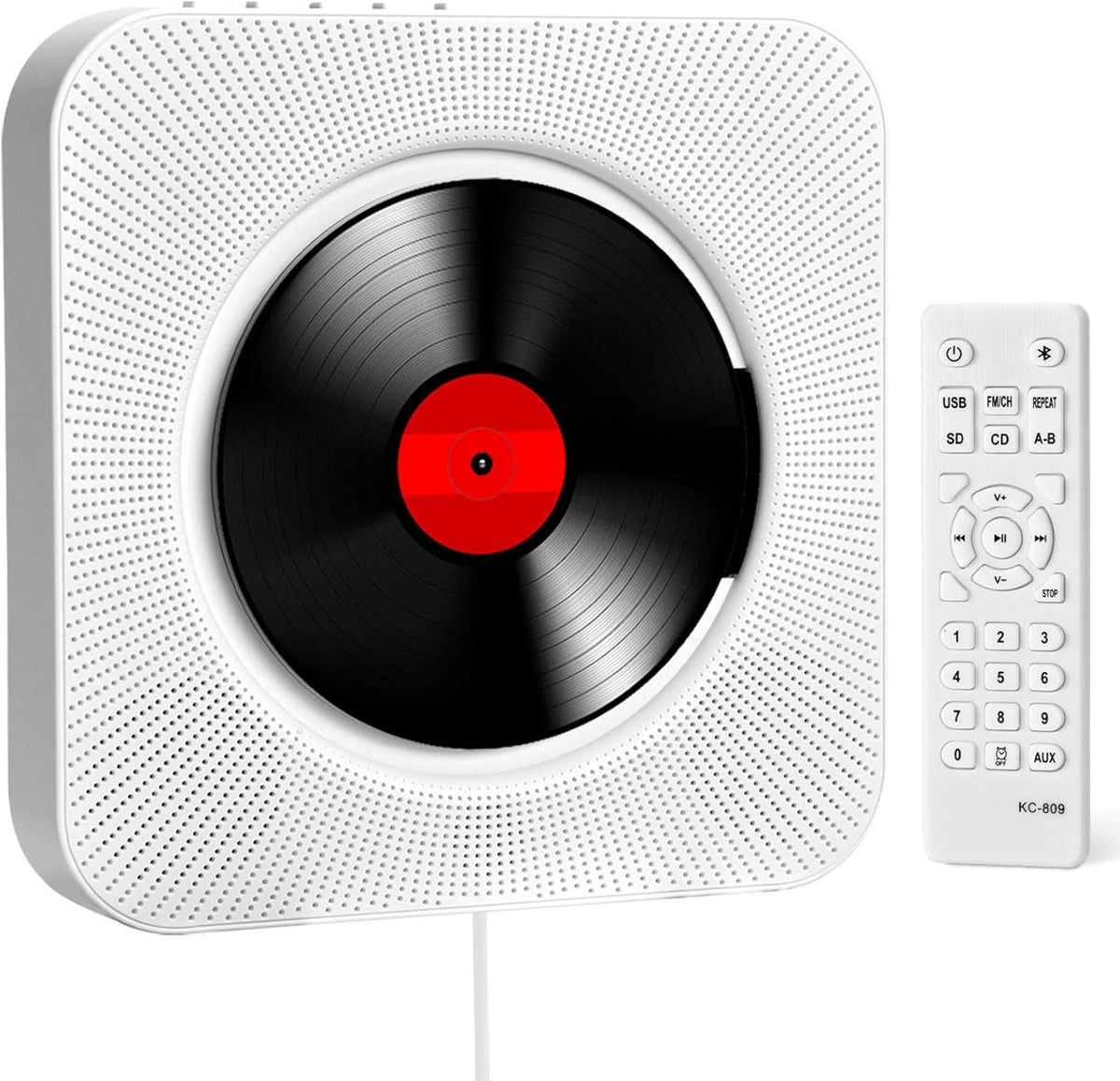 Wall Mounted CD Player with Bluetooth Speakers and FM Radio Z454076