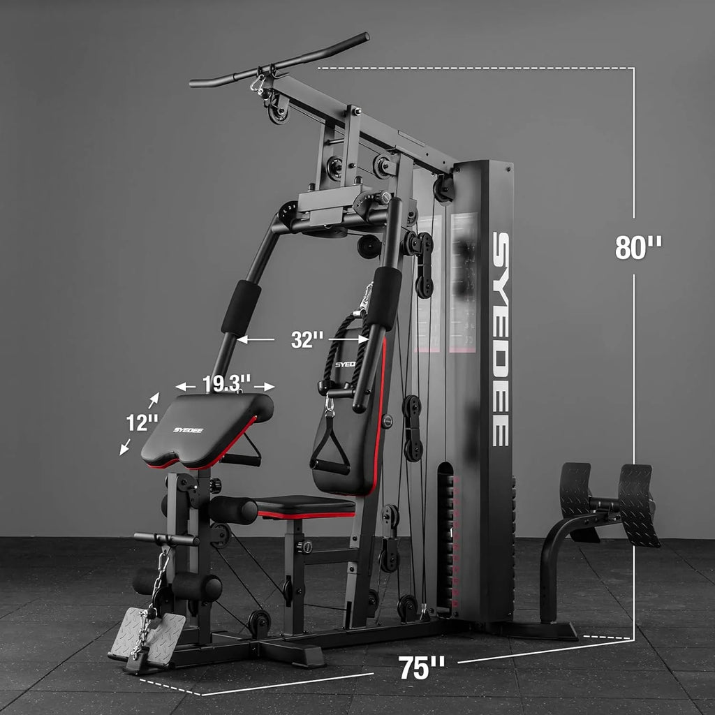 Home Gym Station with 150LBS Weight Stack C856
