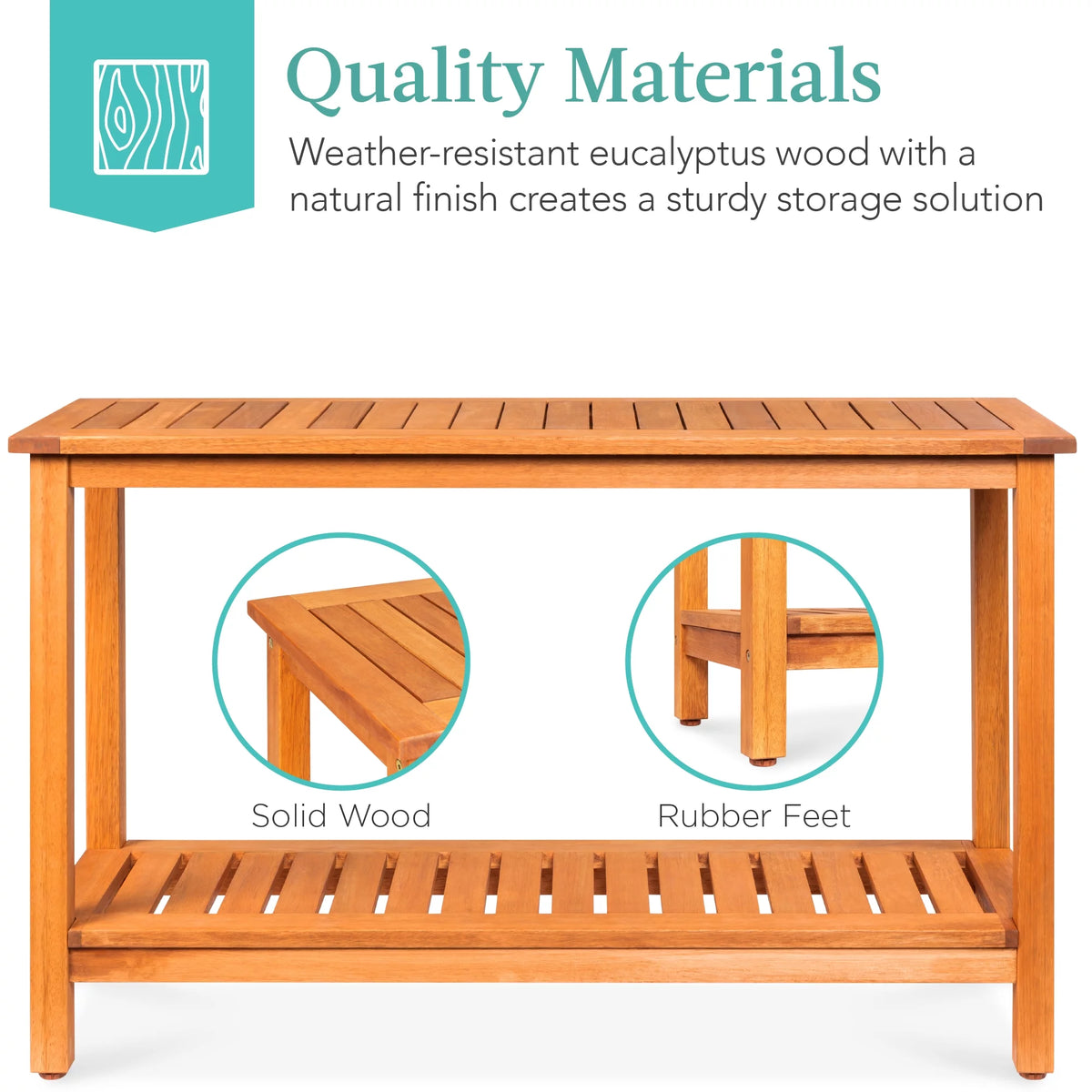 48in 2-Shelf Wooden Console Table M7653