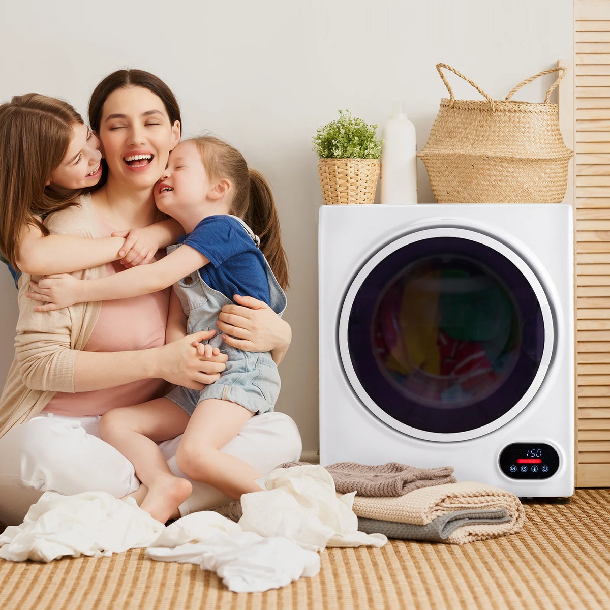1.5 cu. ft. Compact Electric Dryer, White P7454