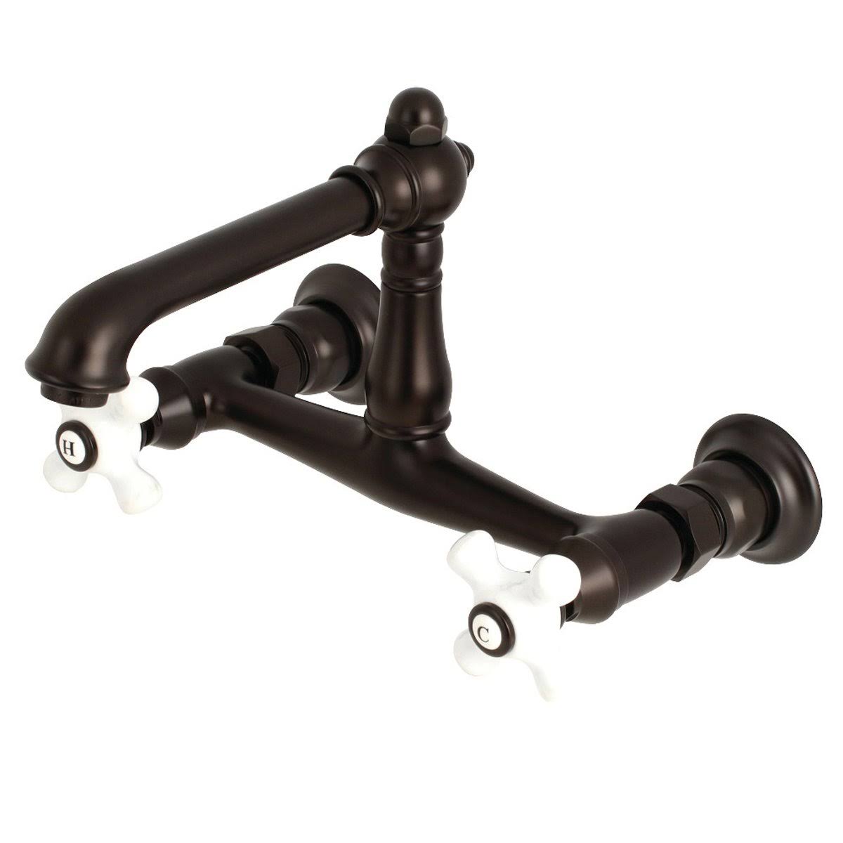 Polished Brass Wall Mount Bathroom Faucet J9067