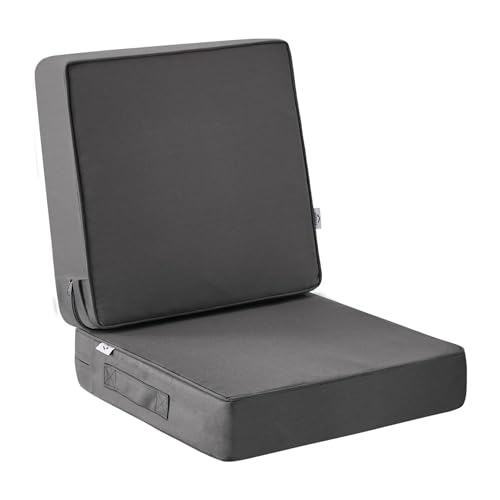Outdoor Deep Seat Cushion Set 24 x 24 x 4 Inch Navy Blue C661