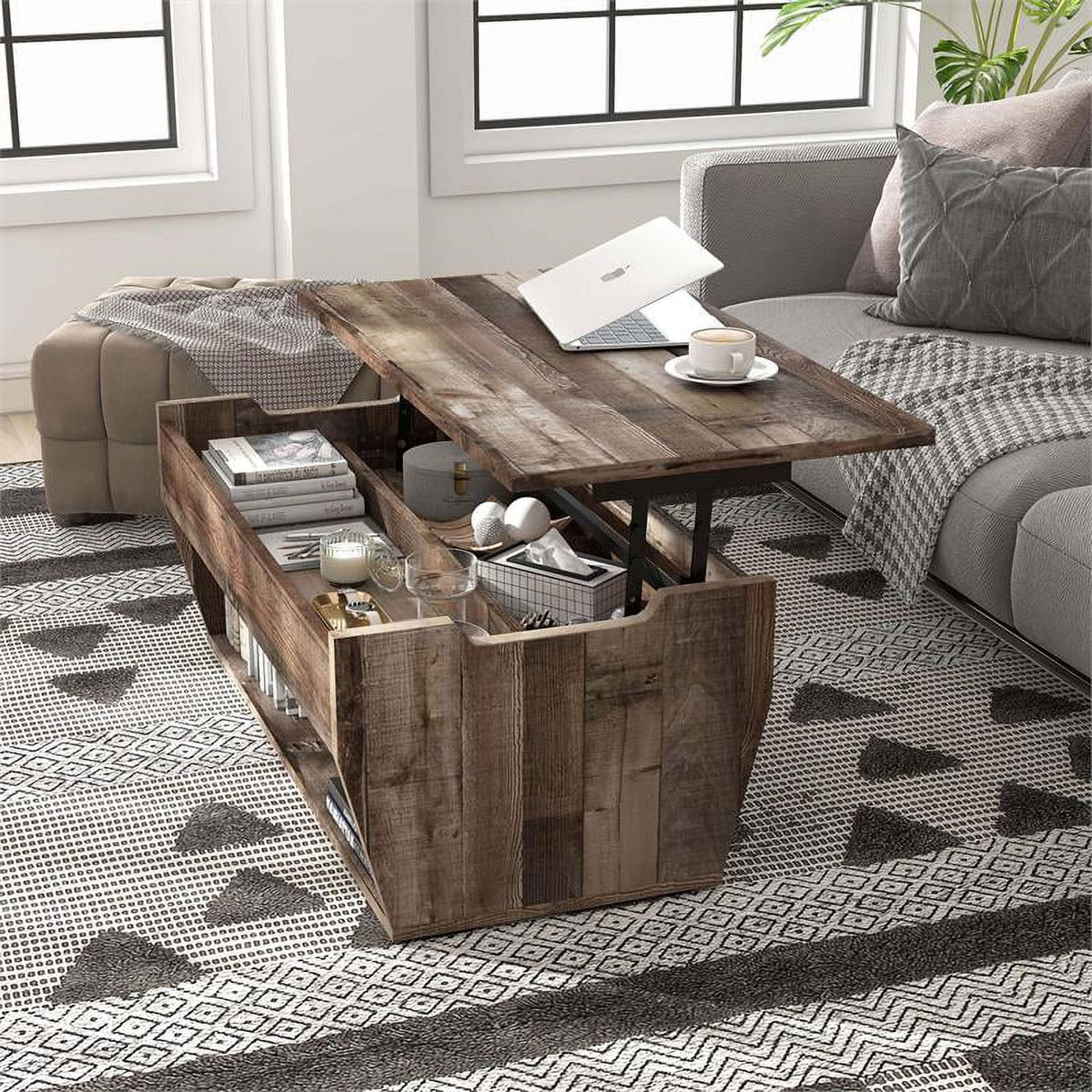 Wood Lift-Top Coffee Table Z10358