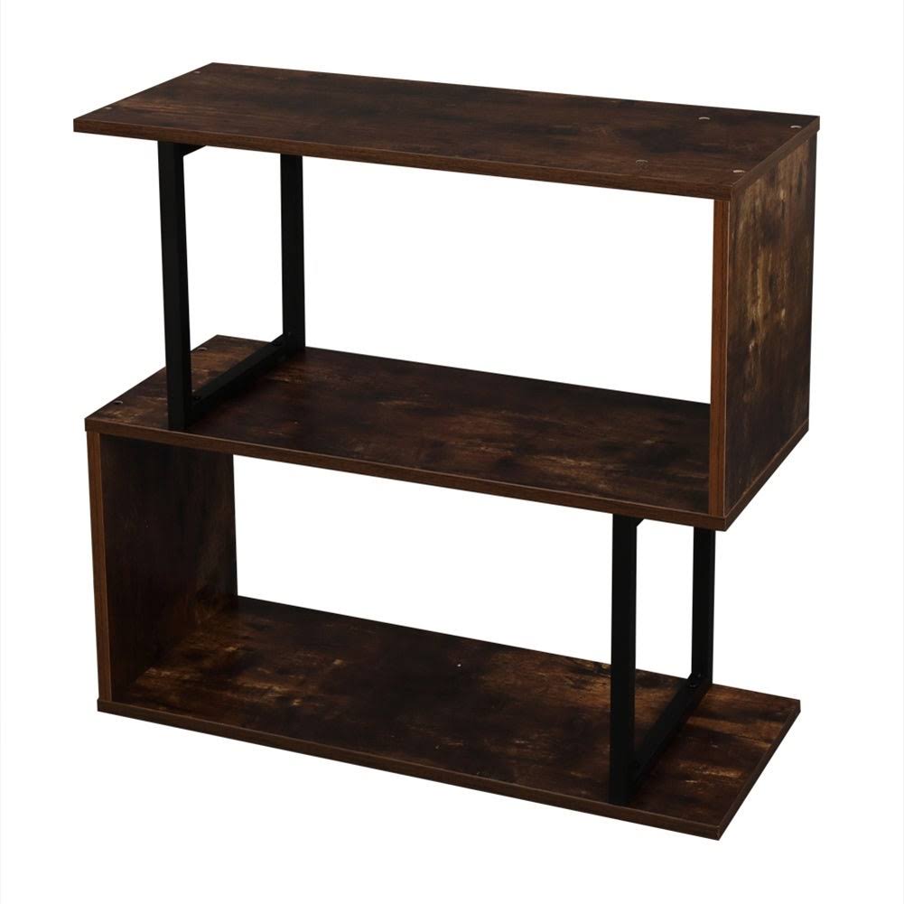 Metal Frame 4-Tier Bookcase Storage Shelf C899
