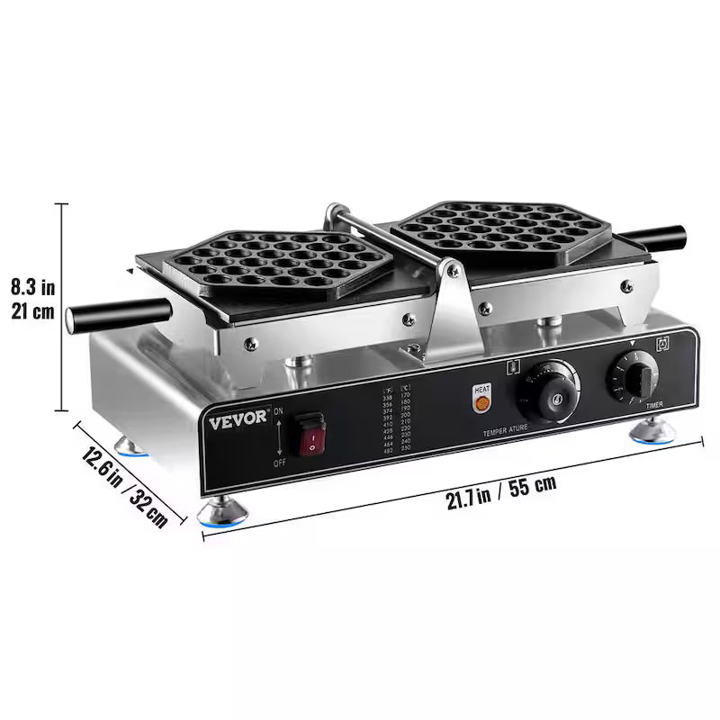 Commercial Bubble Waffle Maker Electric 1500W K2370
