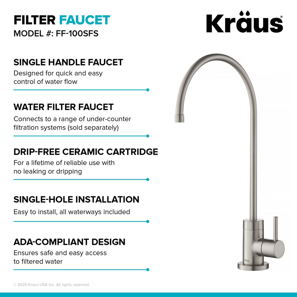 100% Lead-Free Kitchen Water Filter Faucet O554