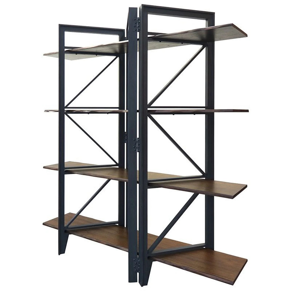 Graphite Grey Brown Bookcase J7941