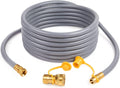 3/8-Inch Natural Gas Hose with Quick Connect Fittings, 24 Feet, Pack of 2 A273913
