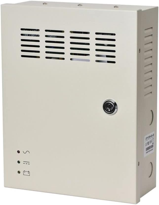 18 Channel 12V 10Amp DC Metal Boxed Cabinet Regulated UPS Power Supply Unit D535738