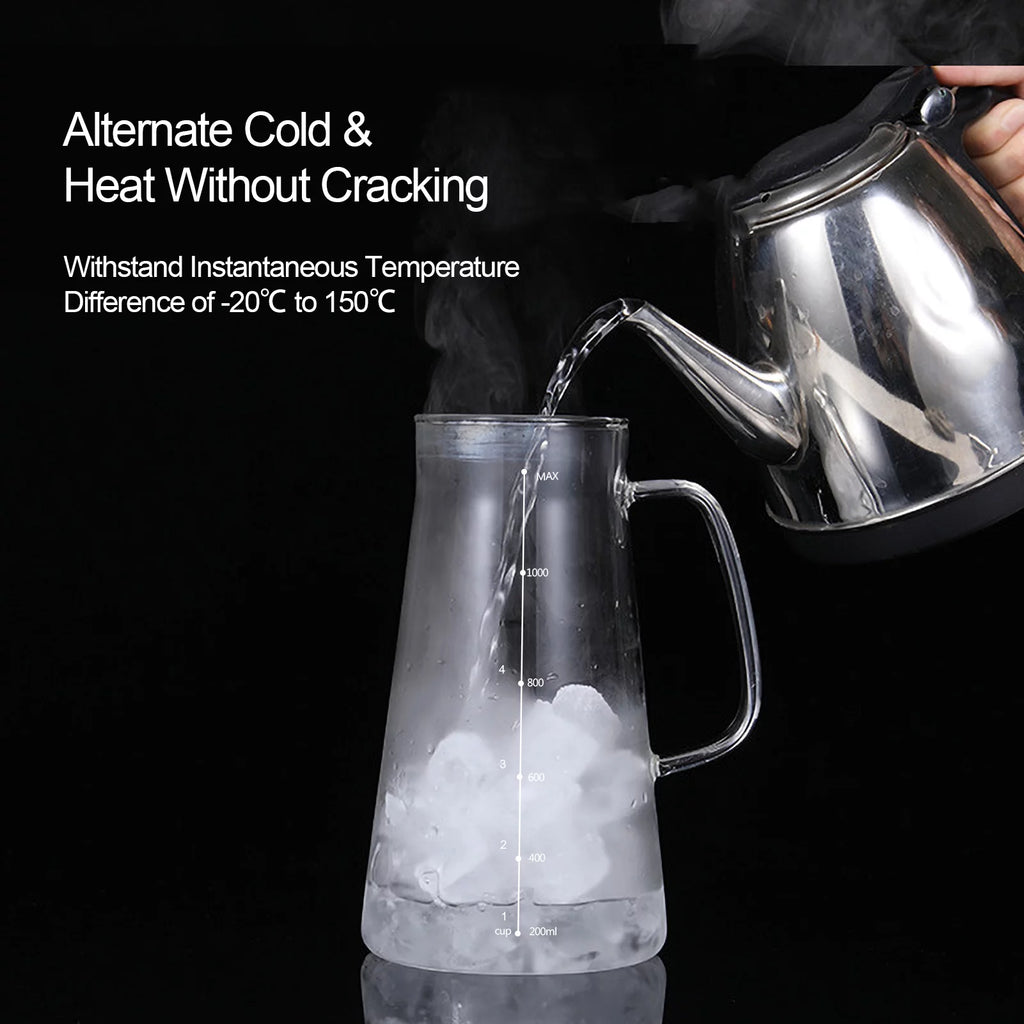 Glass Kettle Cold Brew Coffee Maker with Stainless Steel Filter D2691
