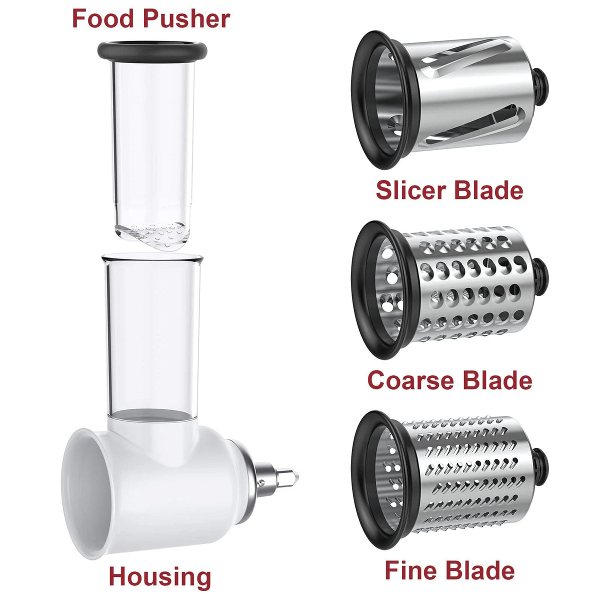 Vegetable Slicer and Cheese Grater Attachment for KitchenAid Stand Mixers X21121