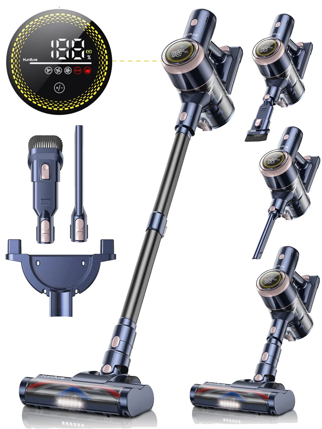 Cordless Stick Vacuum 60mins 450W 38KPa Lightweight L747