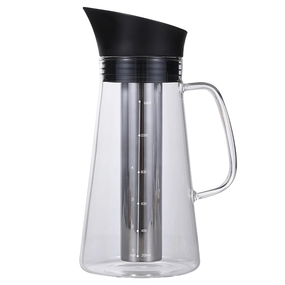 Glass Kettle Cold Brew Coffee Maker with Stainless Steel Filter D2691